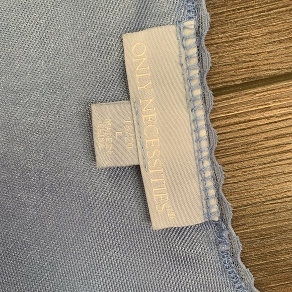 Blue Maxi Gown with Embellished Neckline - Picture 7 of 9